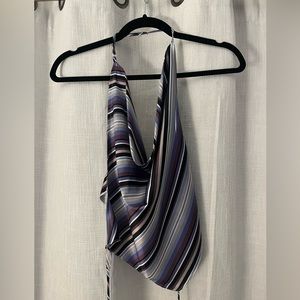 Open back American Threads cowl neck top